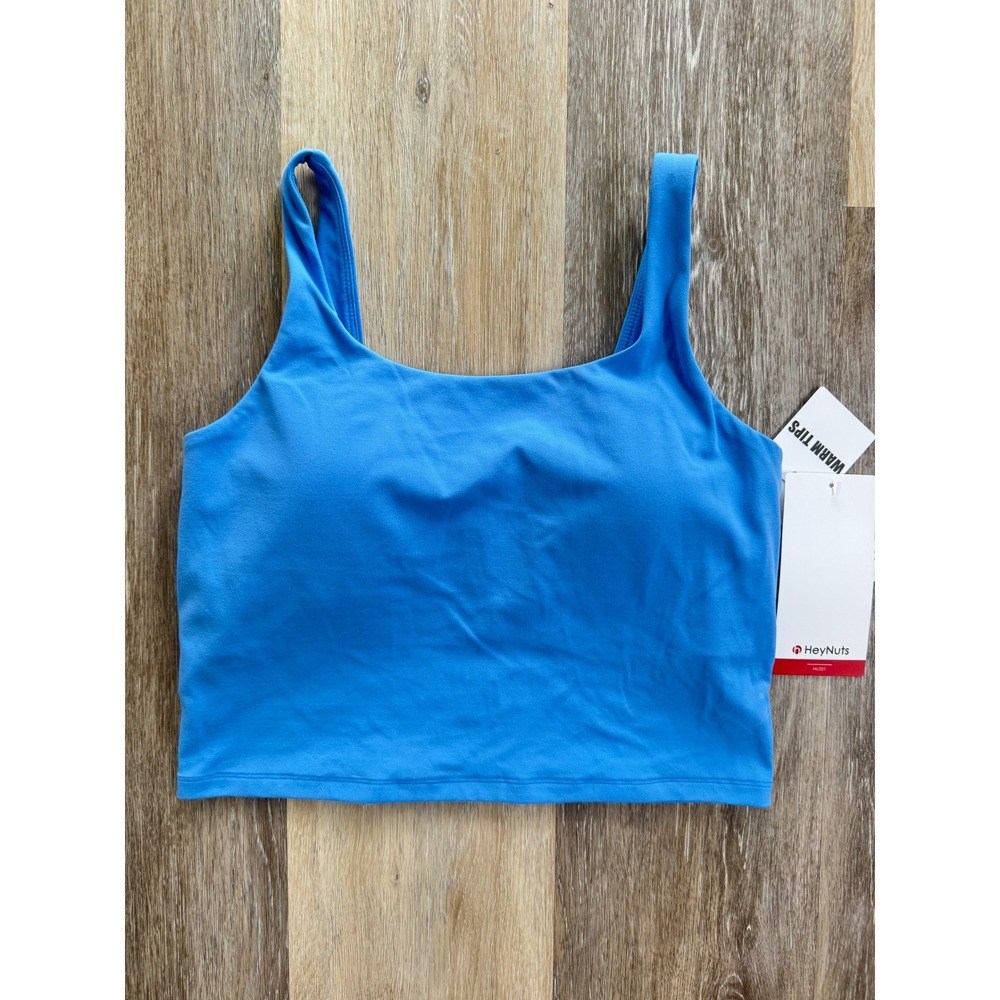 HeyNuts Zeal Tank Women M Rippling Blue HN096A Cropped Yoga Top